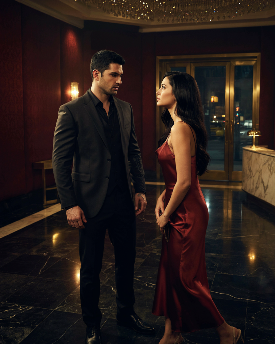 Image showing Max, chief of Security for Ricci crime family, protective of Mafia princess guest.